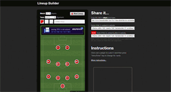 Desktop Screenshot of lineupbuilder.com